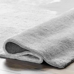 Kirklands Home Area Rugs|Whitlow Shag Washable Area Rug, 6x9 Silver