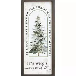 Clearance Who's Around the Tree Wall Plaque Christmas Art & Wall Decor