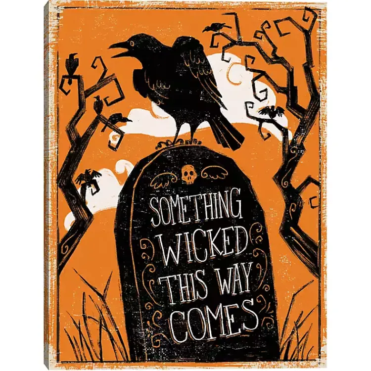 Sale Wicked III Halloween Canvas Art Print Halloween