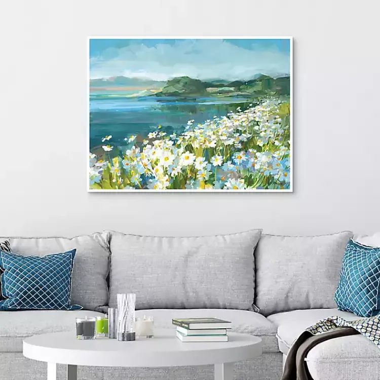 Kirklands Home Canvas Art|Wild Daisy Bay Framed Canvas Art Print