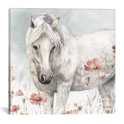 Kirklands Home Canvas Art|Wild Horses V Canvas Art Print White