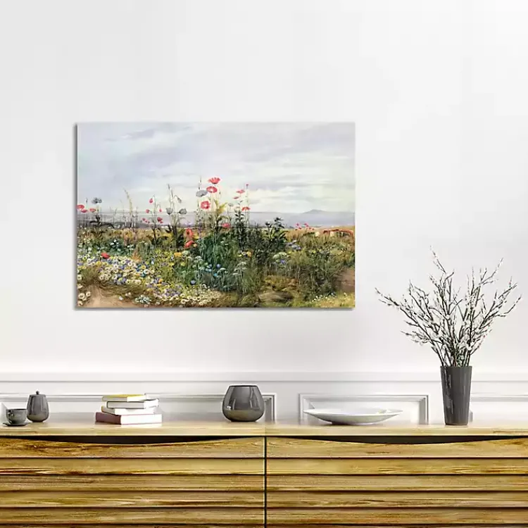 Kirklands Home Canvas Art|Wildflower With a View Canvas Art Print Multicolor