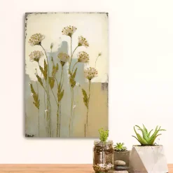 Kirklands Home Canvas Art|Wildflowers Encaustic Canvas Art Print Multi