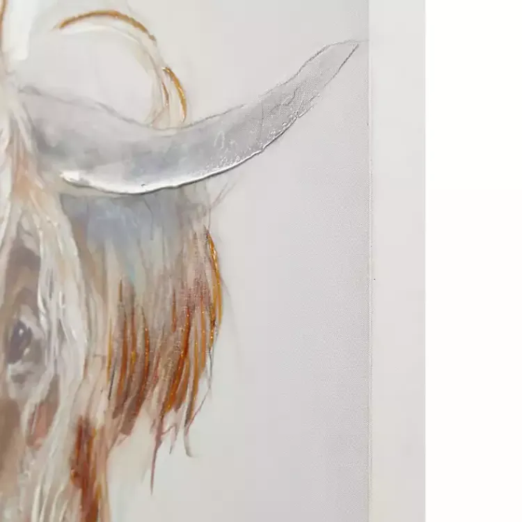 Kirklands Home Canvas Art|Windswept Highland Bull Canvas Art Print