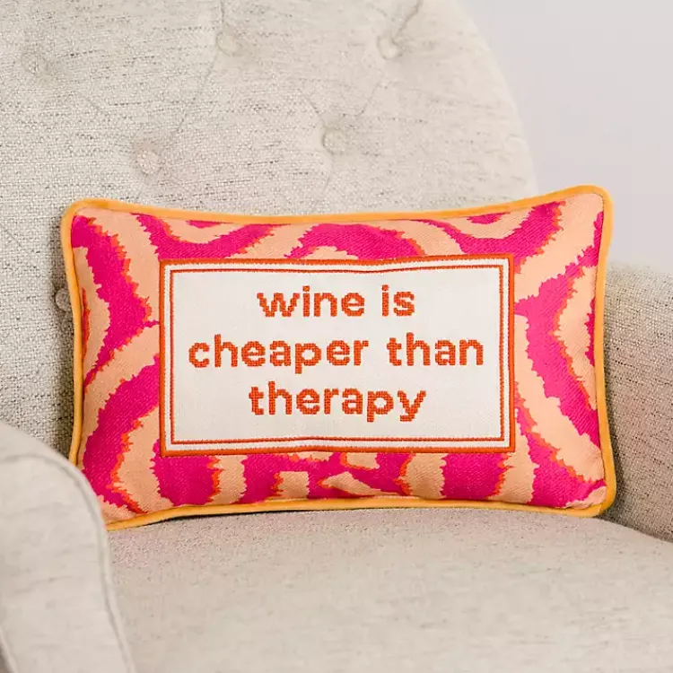 New Wine is Cheaper Lumbar Pillow Pillows