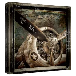 Kirklands Home Canvas Art|Wing and a Prayer Square Canvas Art Print Brown