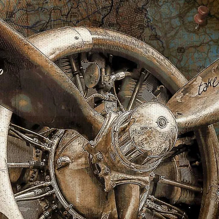 Kirklands Home Canvas Art|Wing and a Prayer Square Canvas Art Print Brown