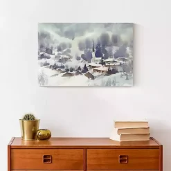 New Winter Abstract Landscape Canvas Art Print Christmas Art & Wall Decor