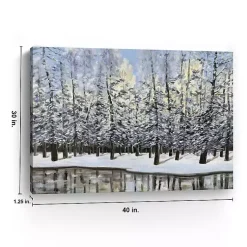 Outlet Winter Forest Landscape Canvas Art Print Christmas Art & Wall Decor