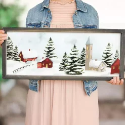 Sale Winter Houses Framed Art Print Christmas Art & Wall Decor