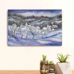 New Winter Wonderland Village Canvas Art Print Christmas Art & Wall Decor