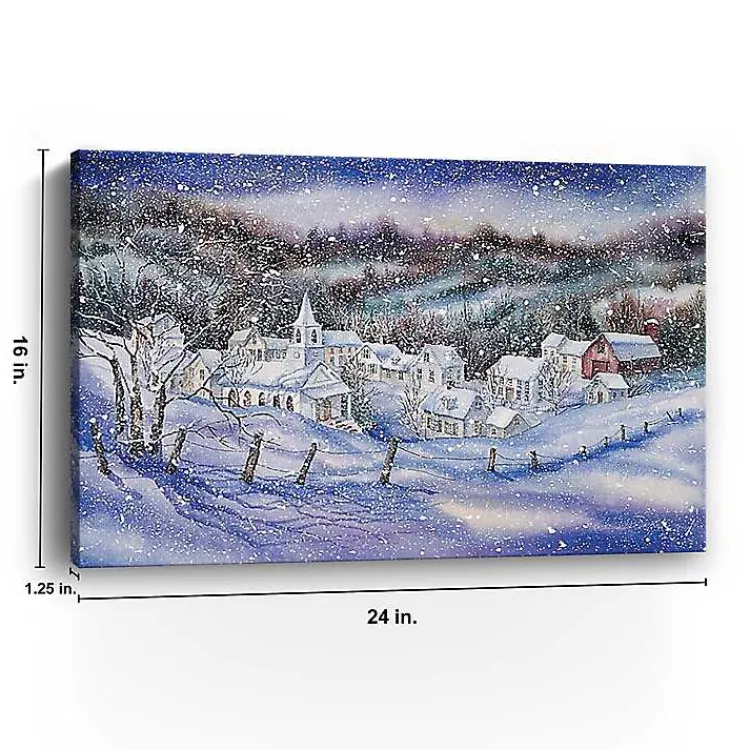 New Winter Wonderland Village Canvas Art Print Christmas Art & Wall Decor