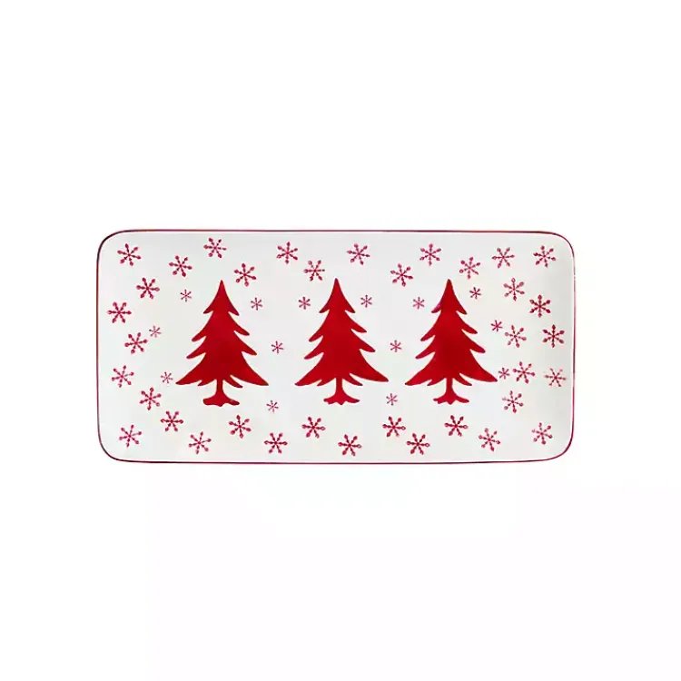 Kirklands Home Serving & Entertaining|Winterfest Rectangular Serving Platter