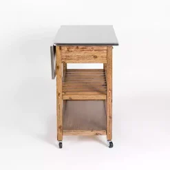 Kirklands Home Kitchen Islands & Bar Carts|Wire Brush Sonoma Drop Leaf Kitchen Island Brown