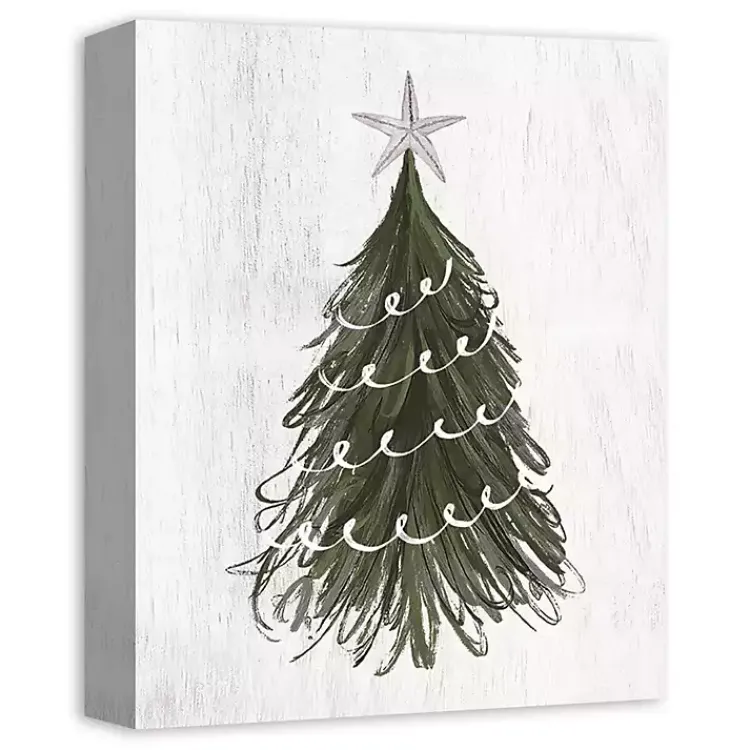 Sale Wispy Christmas Tree Canvas Art Print Christmas Art & Wall Decor