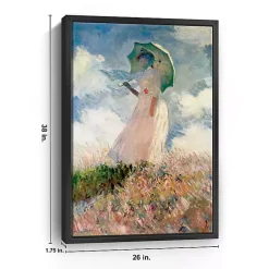 Kirklands Home Canvas Art|Woman with a Parasol Framed Canvas Art Print Multi