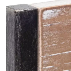 Kirklands Home Decorative Mirrors|Wood and Metal Framed Round Industrial Mirror