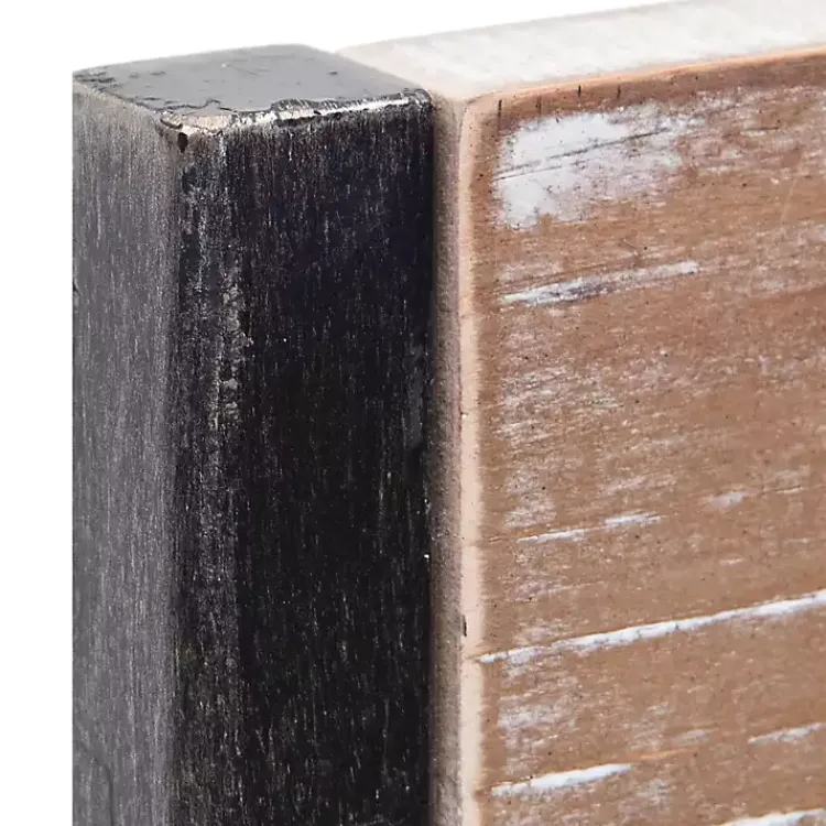 Kirklands Home Decorative Mirrors|Wood and Metal Framed Round Industrial Mirror