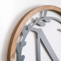 Kirklands Home Monogram Wall Decor|Wood and Metal Laurel N Plaque