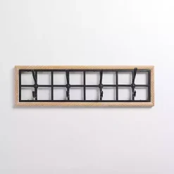 Kirklands Home Hooks|Wood and Metal Twisted Frame Hook Rack