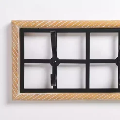 Kirklands Home Hooks|Wood and Metal Twisted Frame Hook Rack