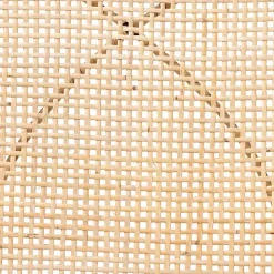 Kirklands Home Dining Chairs|Wood and Rat Flared Dining Chairs, Set of 2 Tan