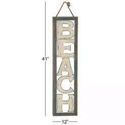 Kirklands Home Wall Quotes & Signs|Wood Cut-Out Beach Hanging Wall Plaque