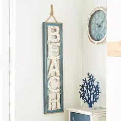Kirklands Home Wall Quotes & Signs|Wood Cut-Out Beach Hanging Wall Plaque