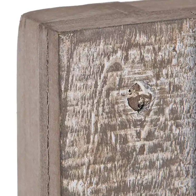 Kirklands Home Wall Plaques|Wood Plank and Mirror Slice Wall Plaques, Set of 3