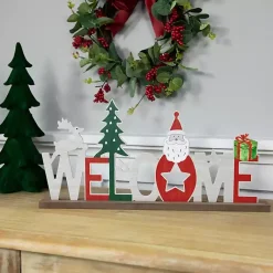 Best Wooden Welcome Christmas Tabletop Sign Christmas Decorations