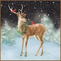 Best Woodland Celebration Framed Canvas Art Print Christmas Art & Wall Decor