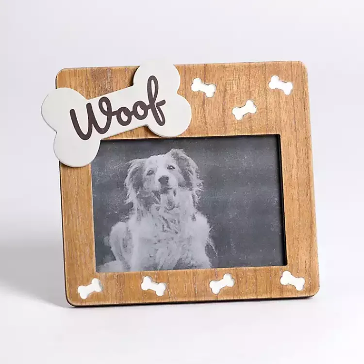 Woof Dog Bone Picture Frame Picture Frames