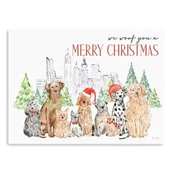 Best Woof You a Merry Christmas Canvas Print Christmas Art & Wall Decor