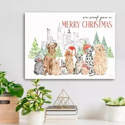 Best Woof You a Merry Christmas Canvas Print Christmas Art & Wall Decor