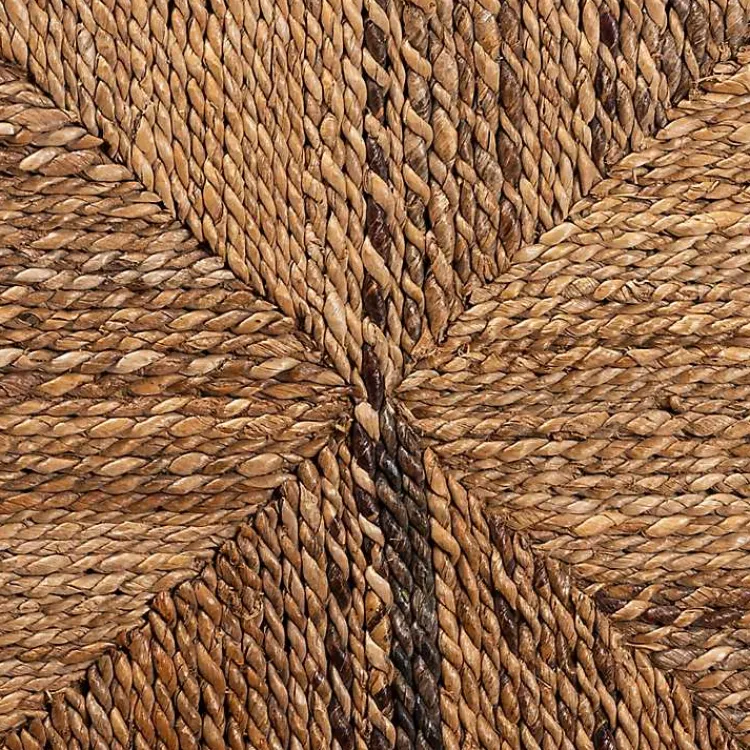 Kirklands Home Dining Chairs|Woven Banana Fiber and Mahogany Dining Chair Tan