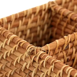 Kirklands Home Serving & Entertaining|Woven Rattan Martha Stewart Flatware Caddy Brown