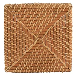 Kirklands Home Serving & Entertaining|Woven Rattan Martha Stewart Flatware Caddy Brown