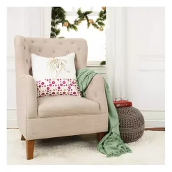 Outlet Wrapped Gift Pink Christmas Throw Pillow Christmas Pillows