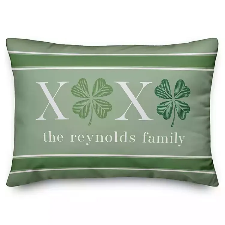 Sale XOXO Clover Personalized Lumbar Pillow Pillows