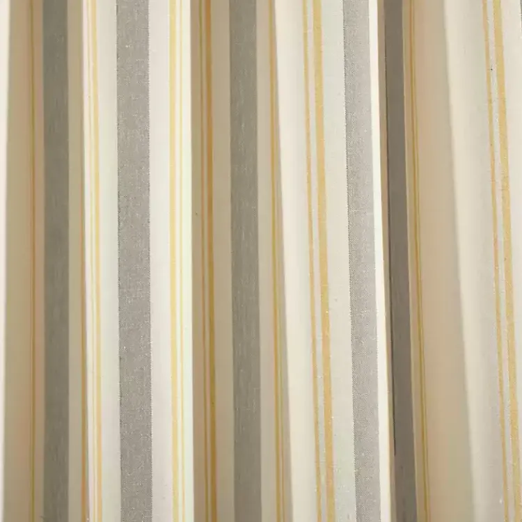 Kirklands Home Curtains & Drapes|Yellow & Gray Farmhouse Curtain Panel Set, 95 in.