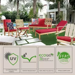 Kirklands Home Outdoor Cushions & Pillows|Yellow & Gray Floral Outdoor Pillow