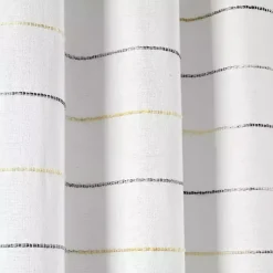 Kirklands Home Shower Curtains|Yellow and Gray Ombre Stripe Shower Curtain