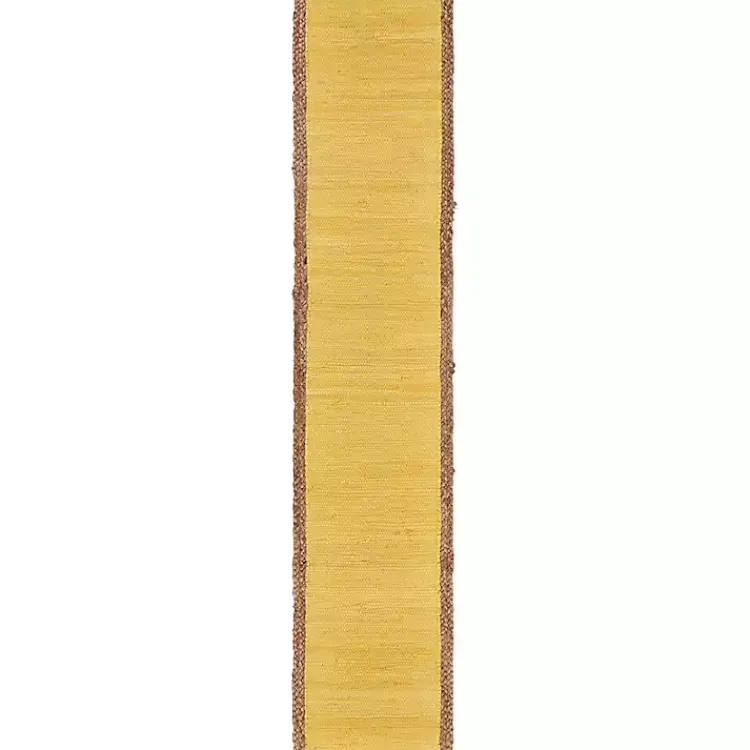 Kirklands Home Table Linens|Braided Jute Table Runner Yellow