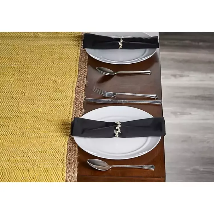 Kirklands Home Table Linens|Braided Jute Table Runner Yellow