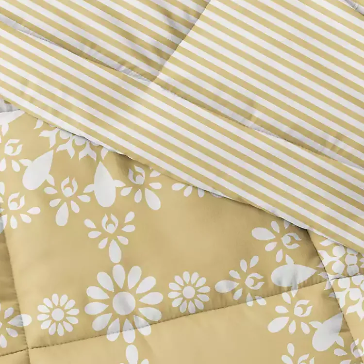 Kirklands Home Comforters|Daisy Medallion King 3-pc. Comforter Set Yellow