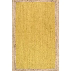 Kirklands Home Area Rugs|Yellow Eugene Woven Area Rug, 5x8