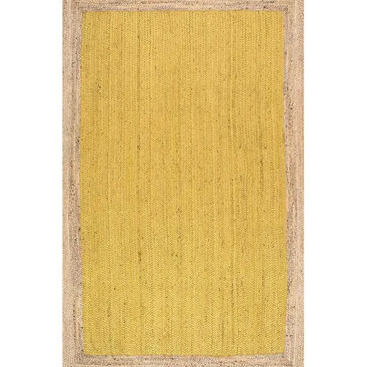 Kirklands Home Area Rugs|Yellow Eugene Woven Area Rug, 5x8