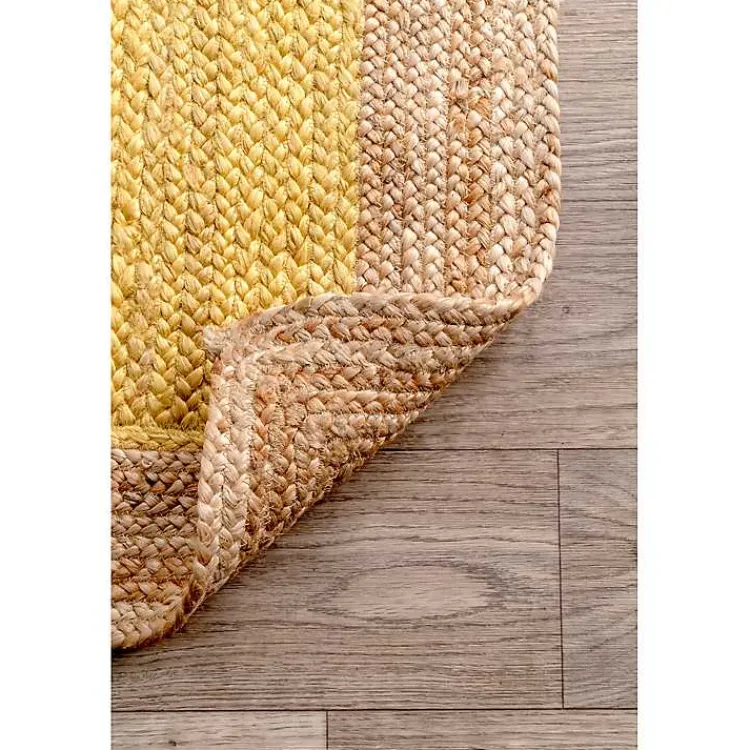 Kirklands Home Area Rugs|Yellow Eugene Woven Area Rug, 5x8