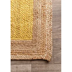 Kirklands Home Area Rugs|Yellow Eugene Woven Area Rug, 5x8
