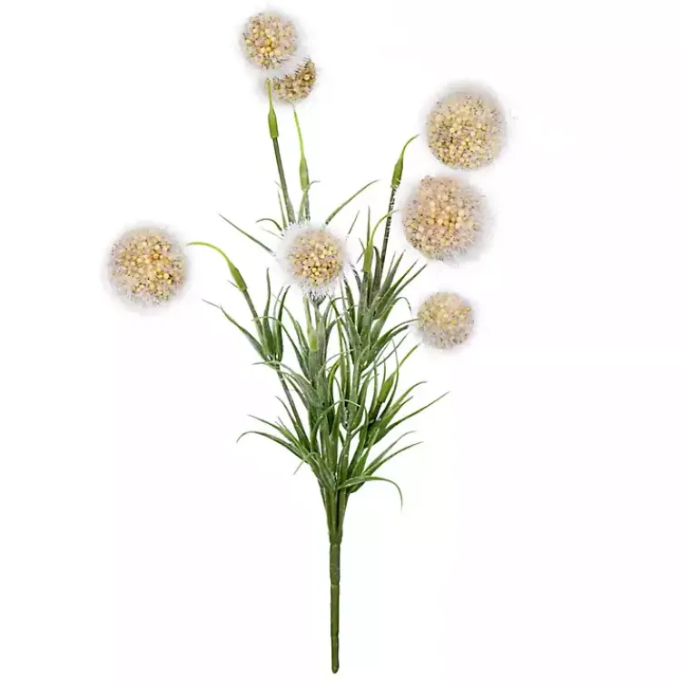 Yellow Floral Pom-Pom Bundles, Set of 6 Stems & Bouquets